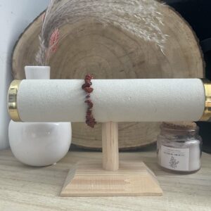 Bracelet en Jaspe Rouge – Force & Stabilité